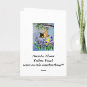 De gele Kaart van de Verjaardag van de Vink (Achterkant)