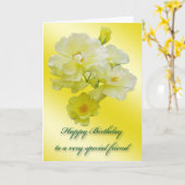 De gele Kaart van de Verjaardag van de Vriend van (Gele Bloem)