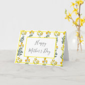 De gele Kaart van het Accent van Bloemen (Gele Bloem)