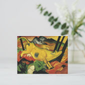 De Gele Koe van Franz Marc Briefkaart (Staand voorkant)