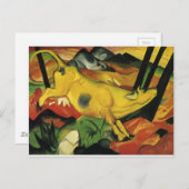 De Gele Koe van Franz Marc Briefkaart (Voorkant / Achterkant)