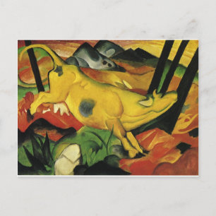 De Gele Koe van Franz Marc Briefkaart