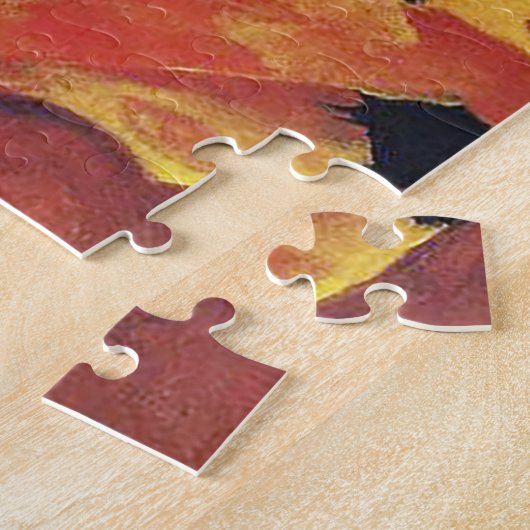 De gele koe van Franz Marc Legpuzzel (Zijkant)