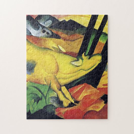 De gele koe van Franz Marc Legpuzzel (Verticaal)