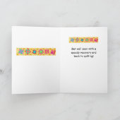 De gele Kunst van het Blok van het Dekbed van het Kaart (Binnen)