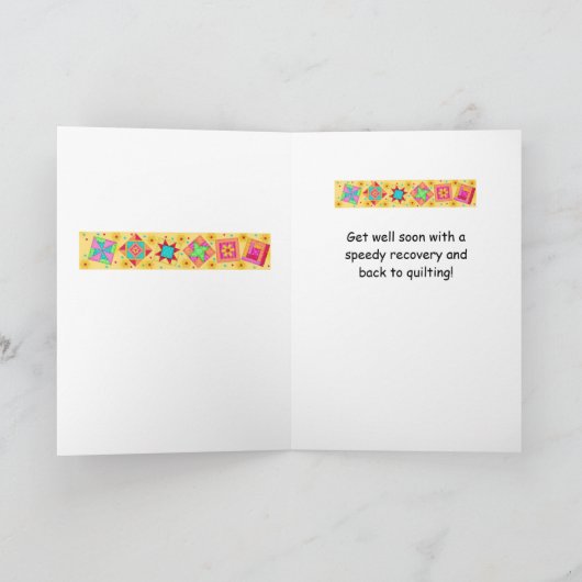 De gele Kunst van het Blok van het Dekbed van het Kaart (Binnen)