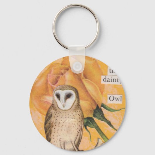 De Gele Roos en de Dainty Owl Sleutelhanger (Voorkant)