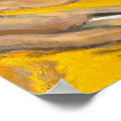 De gele schaal, Man roken een sigaret Poster (Hoek)