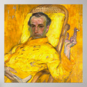 De gele schaal, Man roken een sigaret Poster (Voorkant)