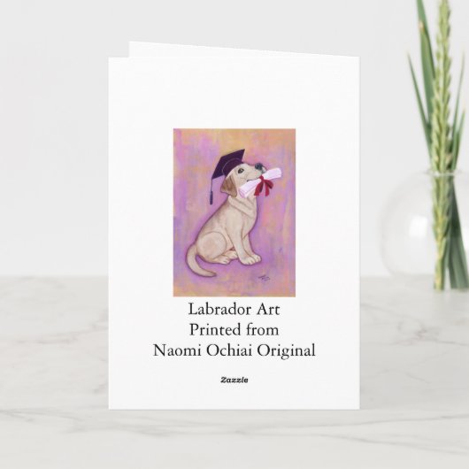 De gele School van het Puppy van de Afstuderen van Kaart (Achterkant)