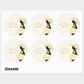 De gele Stickers van het Baby shower van de (Vel)