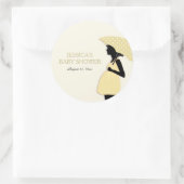 De gele Stickers van het Baby shower van de (Tas)