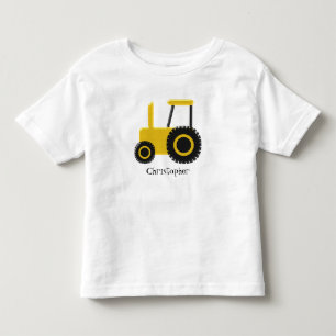 De Gele Tractor voegt enkel Naam toe Kinder Shirts