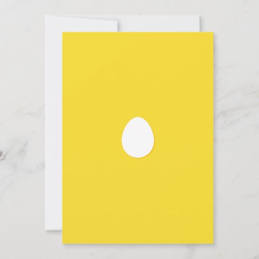 De Gele Uitnodiging van de Jacht van de Pasen van  (Achterkant)