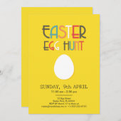 De Gele Uitnodiging van de Jacht van de Pasen van  (Voorkant / Achterkant)