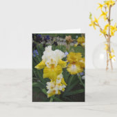 De gele Witte Kaart van de Nota van de Iris Kleine (Gele Bloem)