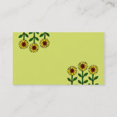 De gele Zaken van de Bloem van Labrador Visitekaartje (Achterkant)