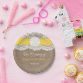 De Gele Zand Dollar Strand Bruiloft Collectie Papieren Bordje (Feest)