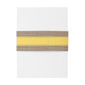 De Gele Zanddollar Strand Bruiloft Collectie Uitnodigingen Wikkel (Achterkant Voorbeeld)