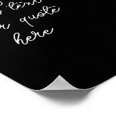 de gele zonnebloem op zwart voegt je eigen tekst t poster (Hoek)