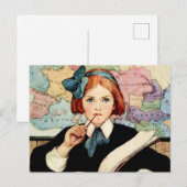 De Geleerde door Jessie Willcox Smith Feestdagenkaart (Voorkant / Achterkant)