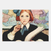 De Geleerde door Jessie Willcox Smith Inpakpapier Vel (Voorkant 2)