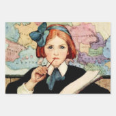 De Geleerde door Jessie Willcox Smith Inpakpapier Vel (Voorkant)