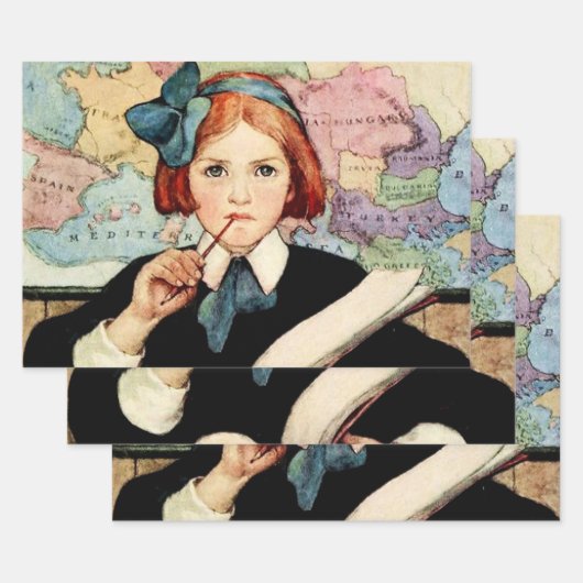 De Geleerde door Jessie Willcox Smith Inpakpapier Vel (Set)