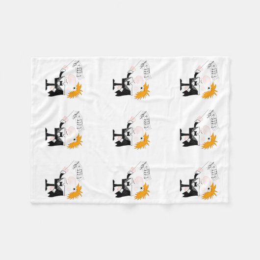 De geleider fleece deken (Voorkant (Horizontaal))