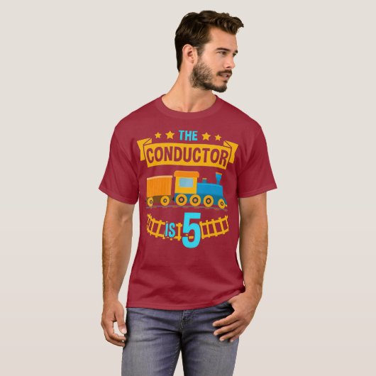 De geleider is de 5 5e treinstel t-shirt (Voorkant volledig)