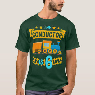 De geleider is de 6 6e verjaardag van de trein t-shirt
