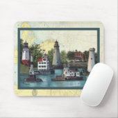 De geleideverlichting van Ohio Mousepad Muismat (Met muis)