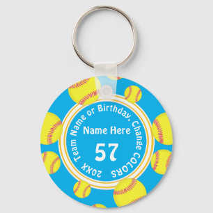 De Gelete Partij van Softball bevoordeelt Uw KLEUR Sleutelhanger