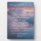 De geliefde blijven in ons hart gedicht fotoplaat (voorkant)