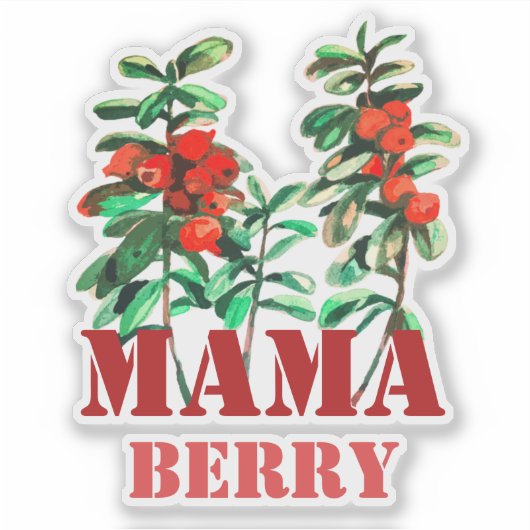 DE GELIEFDE MAMA bes Sticker (Voorkant)