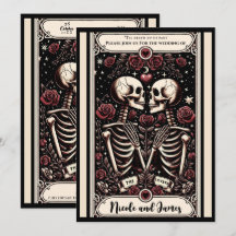 DE GELIEFDE Tarot Skelet Liefde Rode Rozen Huwelij
