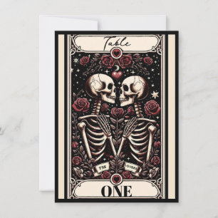 DE GELIEFDE Tarot Skelet Liefde Rozen Tafel Nummer Kaart