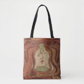 De Geliefden - Art Nouveau Stijlvol Tote Bag (Voorkant)