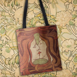 De Geliefden - Art Nouveau Stijlvol Tote Bag