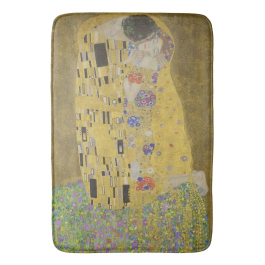 De Geliefden Knuffelend door Gustav Klimt Badmat (Voorkant Verticaal)