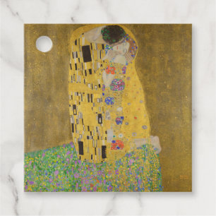 De Geliefden Kustende Omhelzing door Gustav Klimt Bedankjes Labels