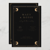 De geliefden nodigen uit, Tarot bruiloft uitnodigi Kaart (Voorkant / Achterkant)