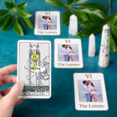 De geliefden paar foto rijder Waite Tarot Kaarten (Insitu)