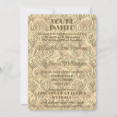 De geliefden Tarot Gold Photo bruiloft uitnodiging (Achterkant)