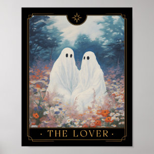 De geliefden  Tarot Kaart Astrologie Ghost Coup Poster