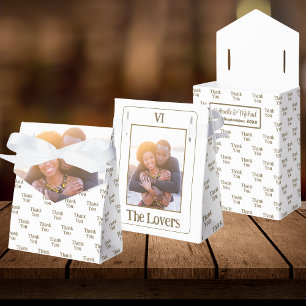 De geliefden Tarot Kaart bruiloft foto   Dank u Bedankdoosjes