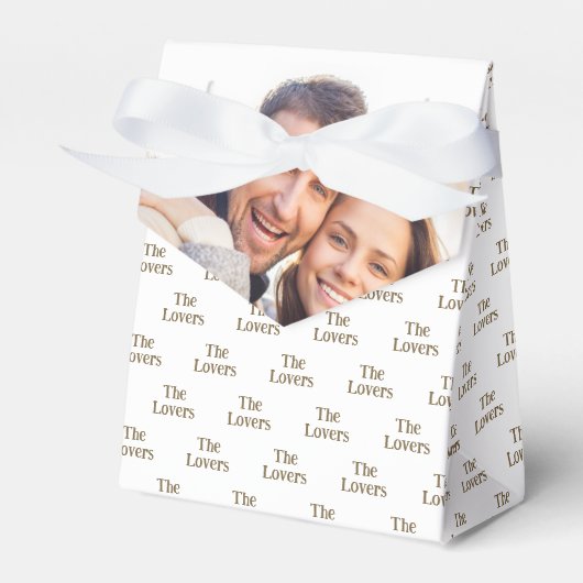 De geliefden Tarot Kaart bruiloft foto | Wit Bedankdoosjes (Voorkant Zijde)