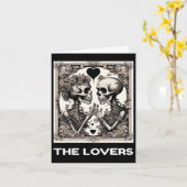 De geliefden  Tarot Kaart Skeleton Gothic Hallow (Gele Bloem)
