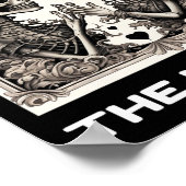 De geliefden  Tarot Kaart Skeleton Gothic Hallow Poster (Hoek)