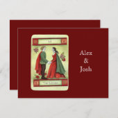 "De Geliefden" tarotkaart Kaart (Voorkant / Achterkant)